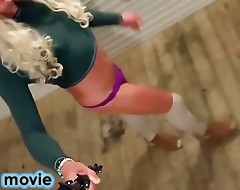 Cute Crossdresser CD Risky Dildo Assfuck in Public Stud